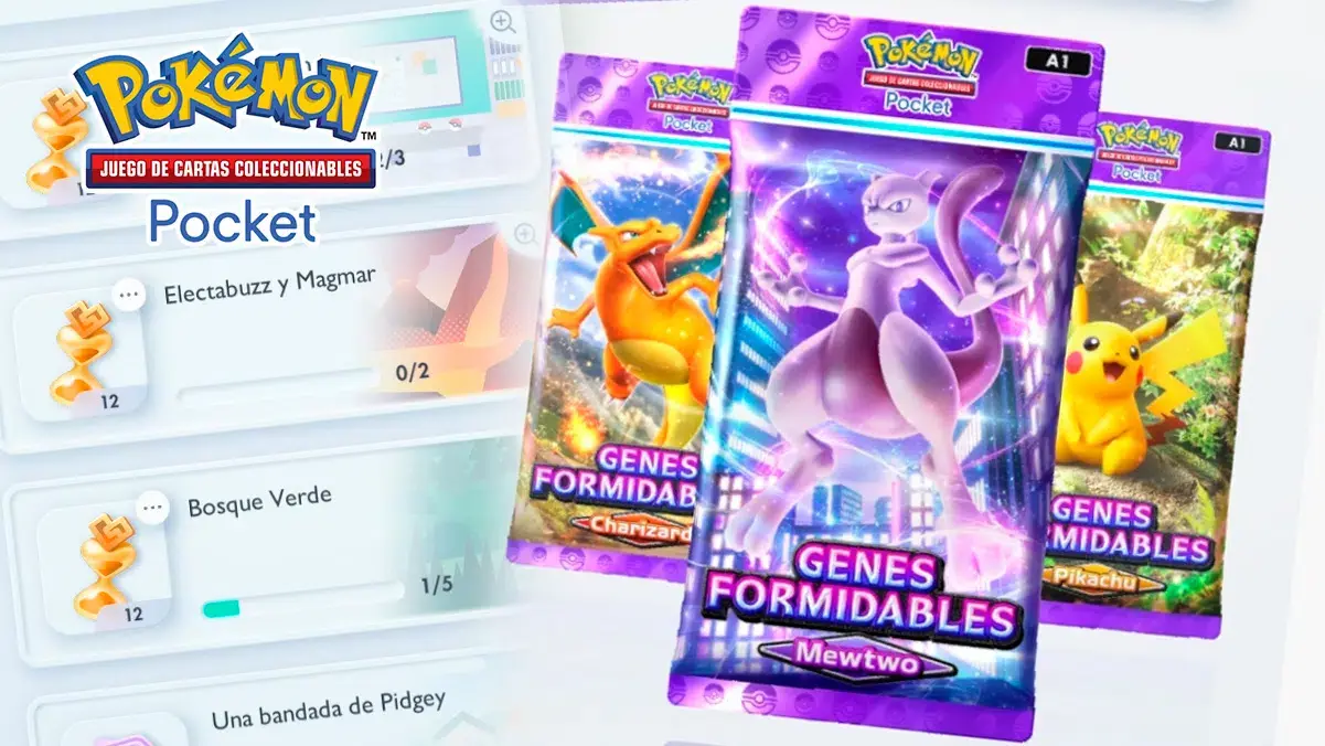 JCC Pok&eacute;mon Pocket: As&iacute; puedes identificar qu&eacute; sobres tienen cartas raras