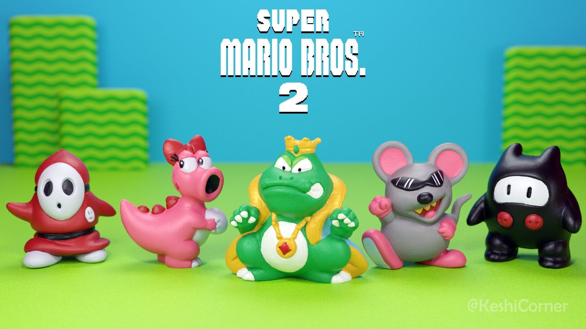 Logran preservar estas clásicas figuras de Super Mario Bros. 2