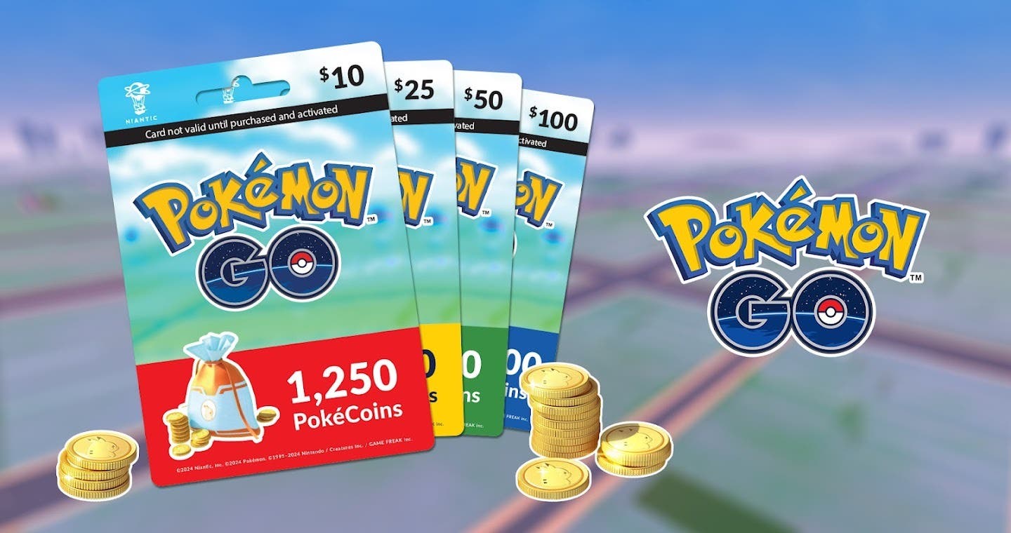 Pokémon GO desvela sus primeras tarjetas de regalo con Pokémonedas