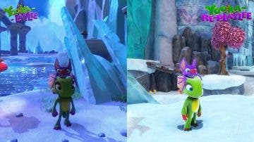 Yooka-Replaylee: Comparativa en vídeo con la versión original