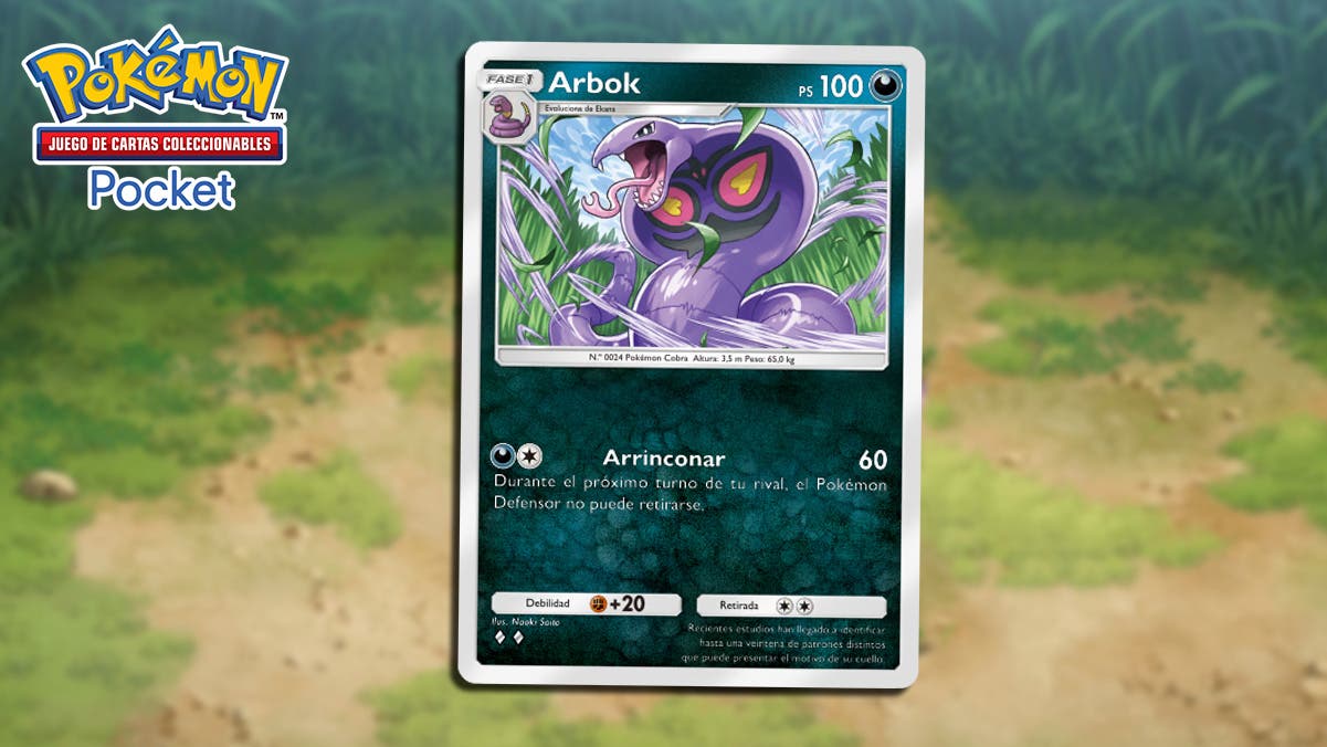 La baraja más molesta de Arbok en JCC Pokémon Pocket