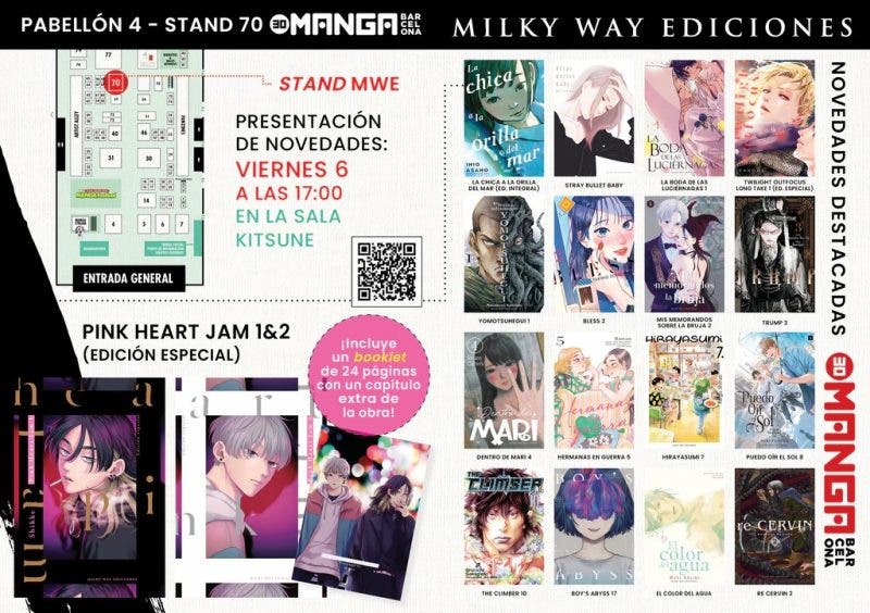 Milky Way Ediciones nos comparte en primicia detalles sobre el 30º Manga Barcelona: ¿Te interesa?