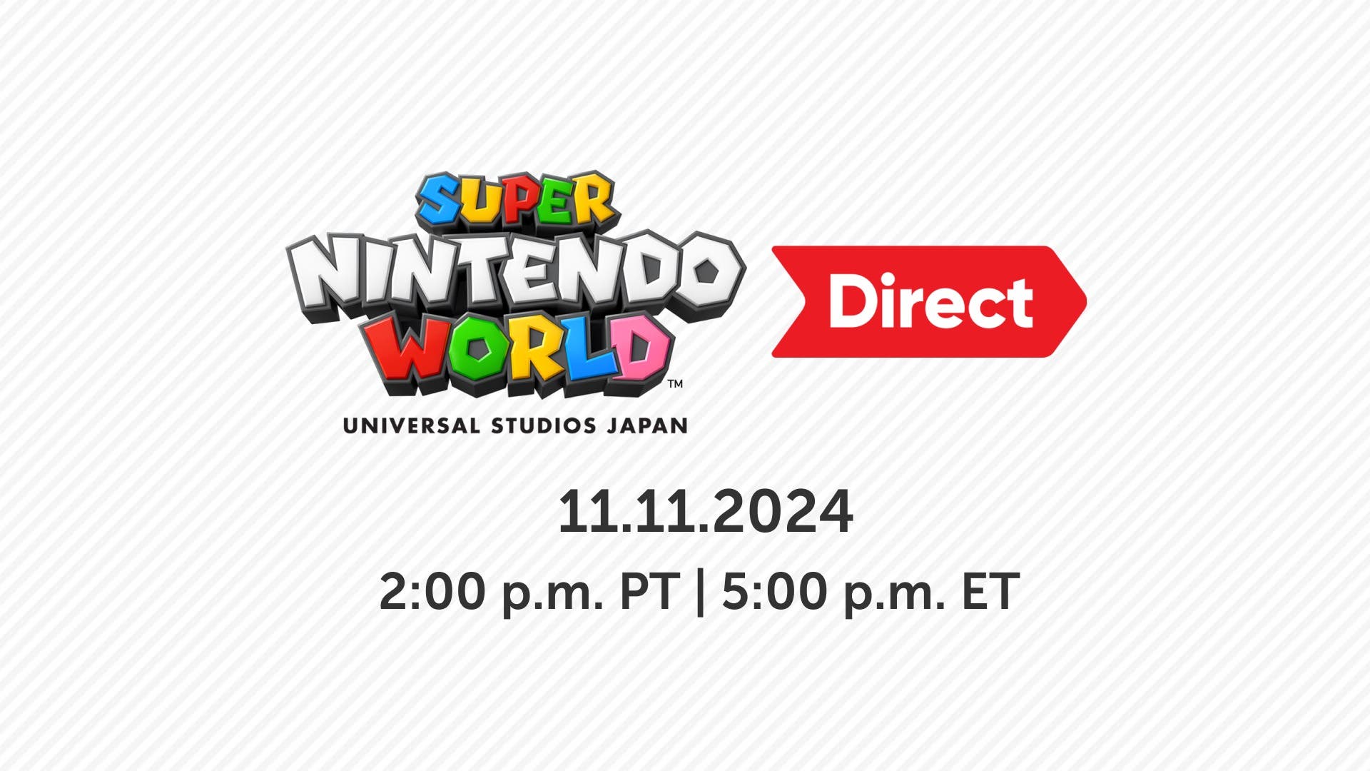 New Nintendo Direct for Super Nintendo World Announced