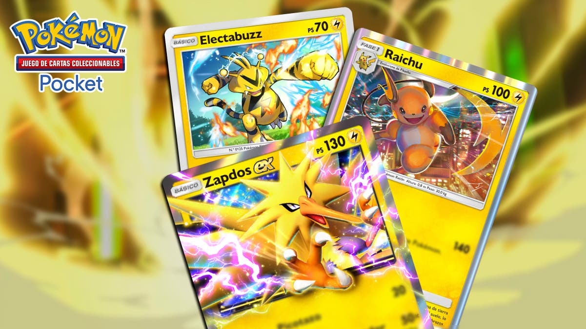 Las mejores cartas tipo Rayo de JCC Pokémon Pocket