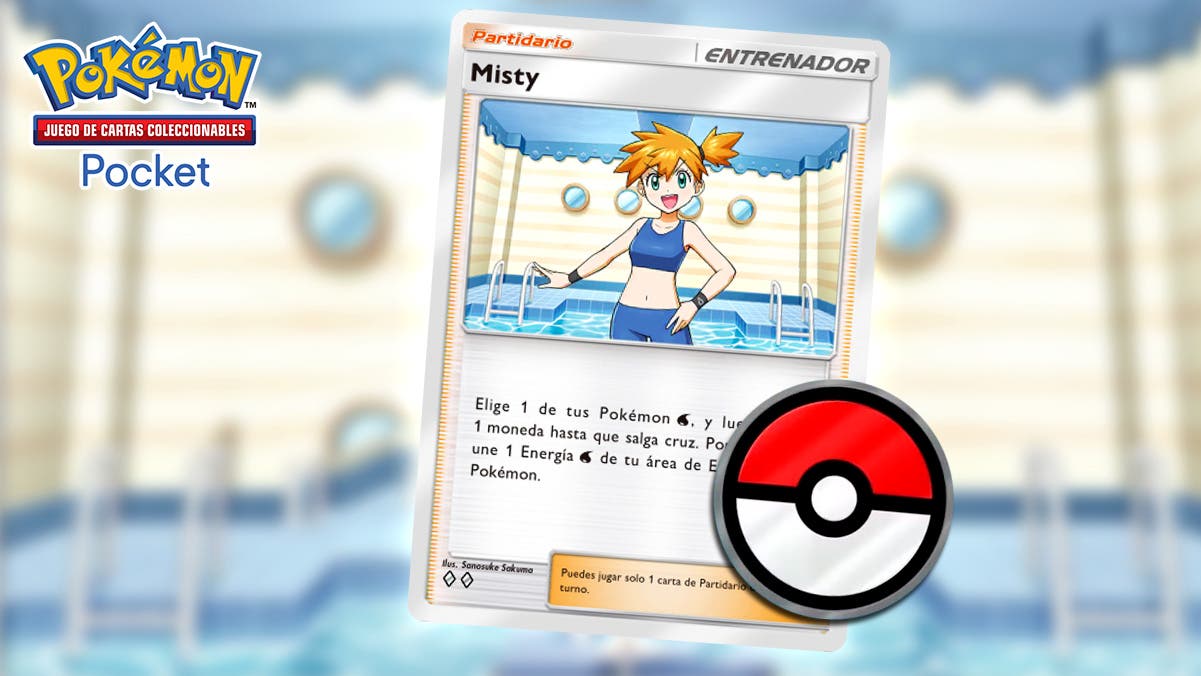 Te explicamos por qué Misty casi nunca saca cara en JCC Pokémon Pocket