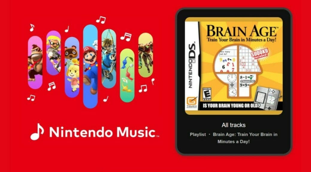 Nintendo Music añade todas estas canciones de Brain Age