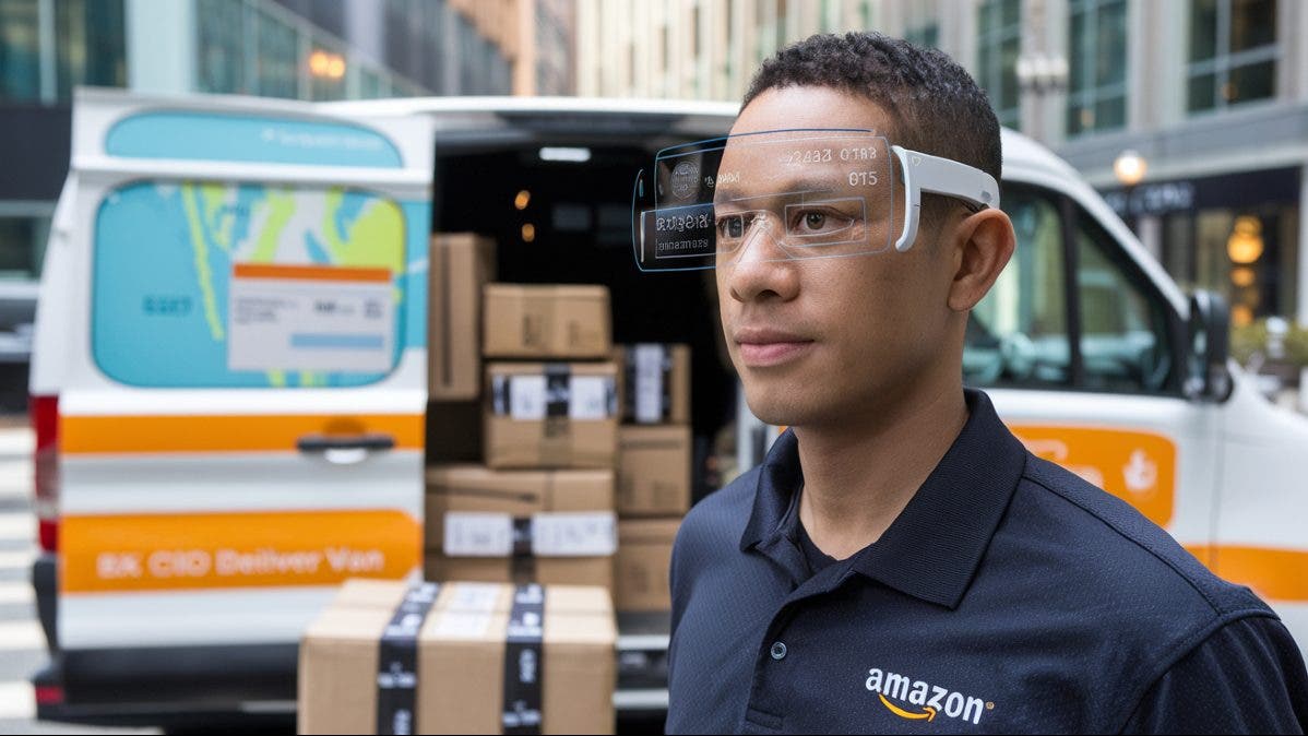 ¿El futuro de las entregas? Amazon trabaja en unas gafas inteligentes para sus repartidores