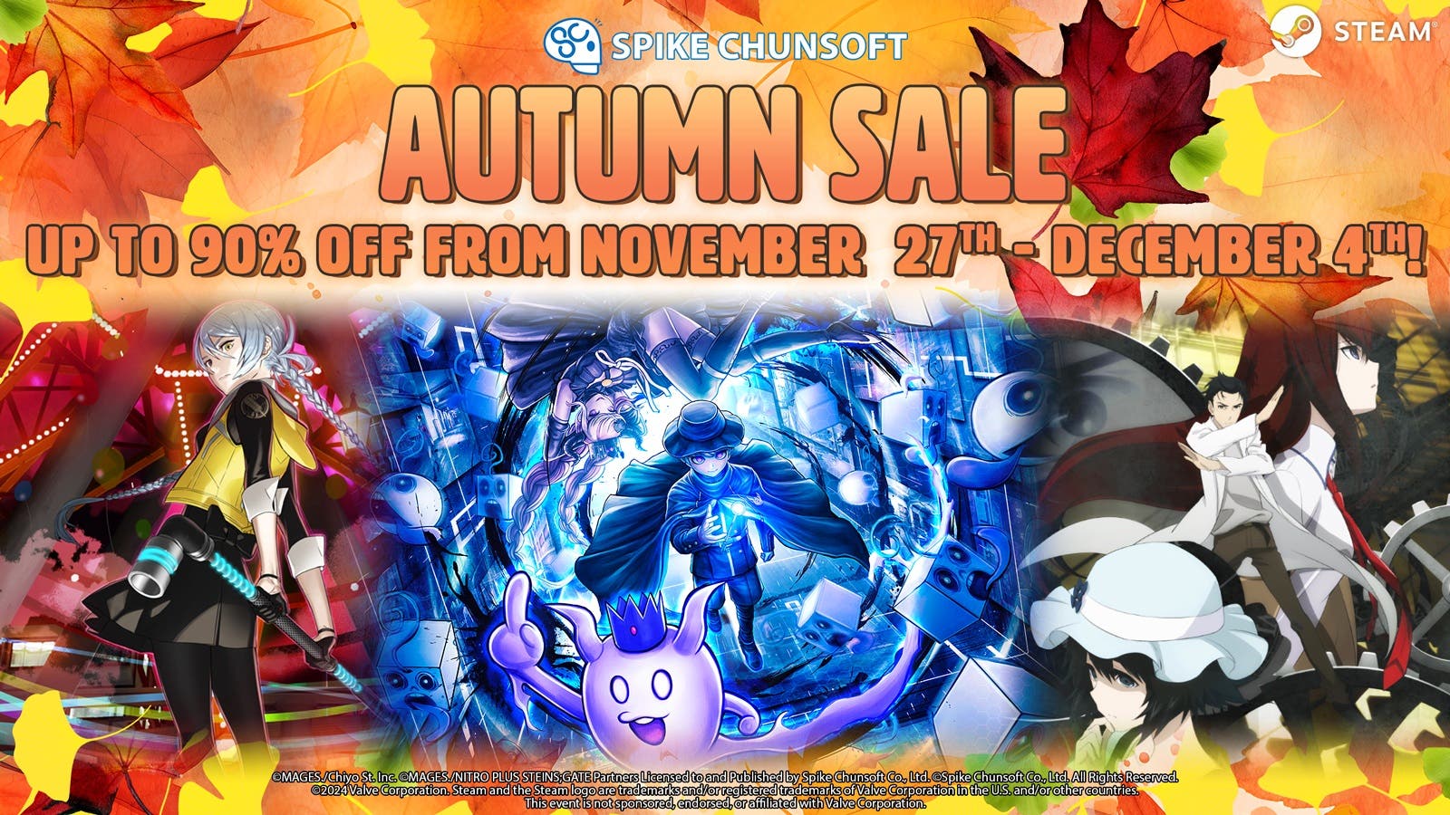 Ahorra en estos juegos de Spike Chunsoft durante las ofertas de Steam