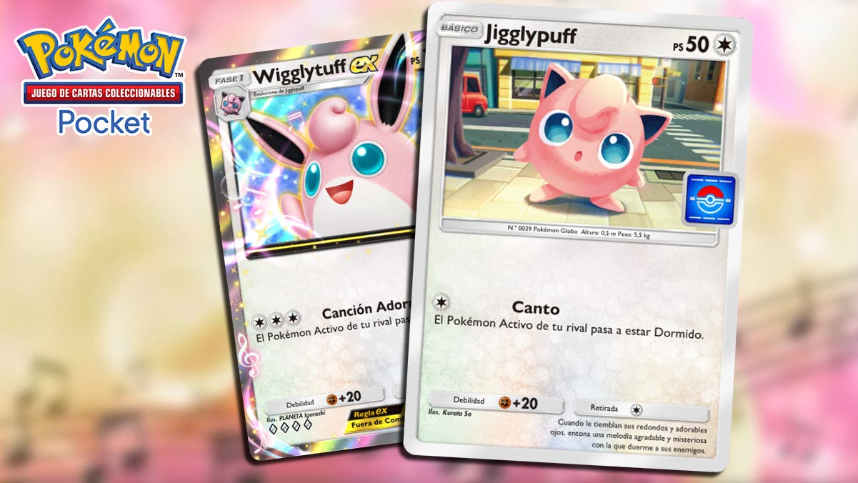 La baraja de sueño eterno de Jigglypuff en JCC Pokémon Pocket