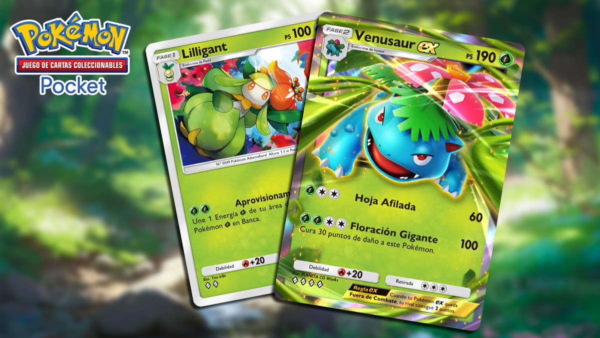 La impenetrable baraja de Venusaur ex en JCC Pokémon Pocket