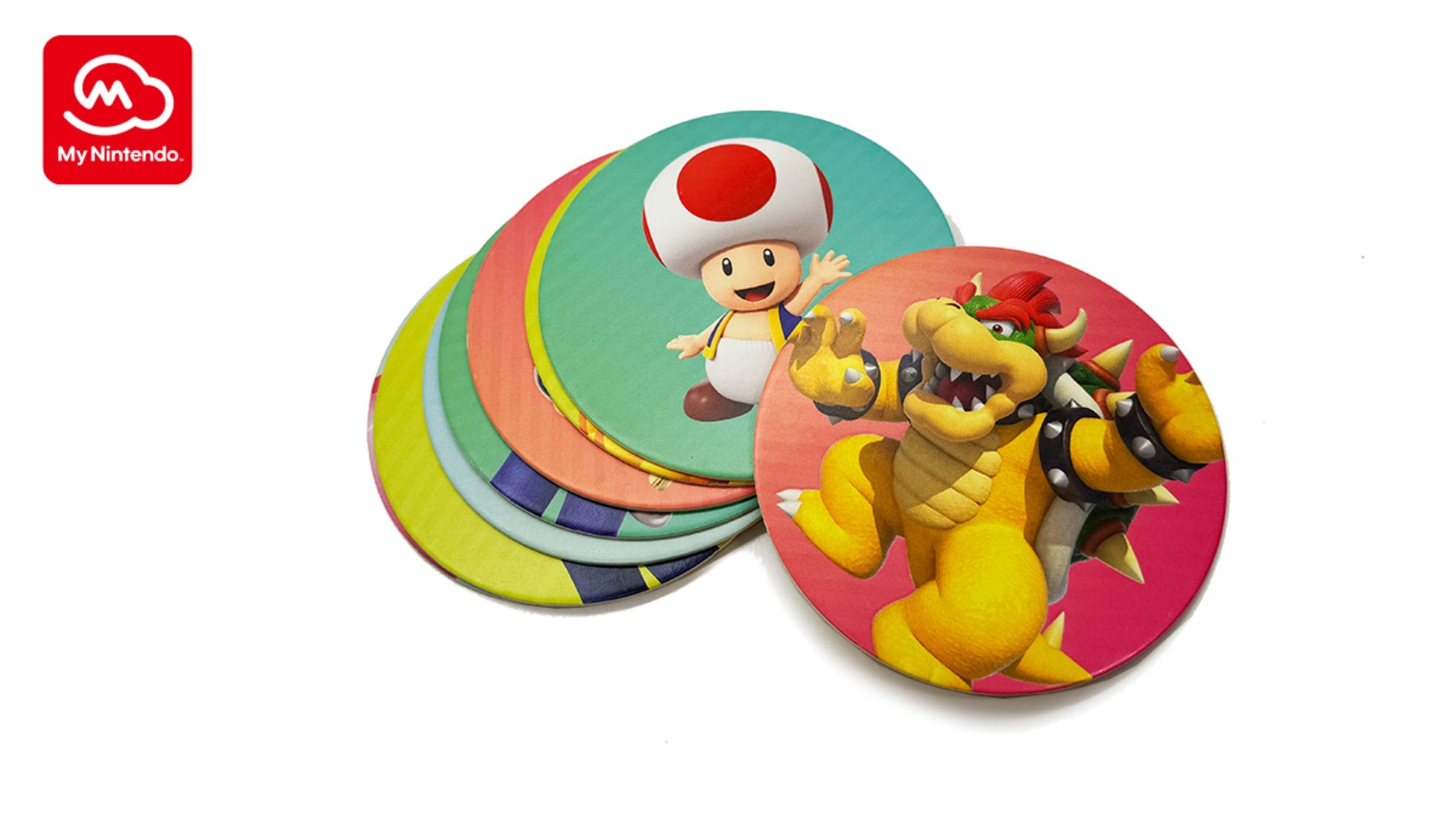 My Nintendo añade estos posavasos de Super Mario Party Jamboree a su catálogo americano