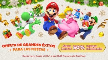 Nintendo rebaja juegos propios y otros destacados en la eShop de Switch con su Oferta de Grandes Éxitos para las Fiestas