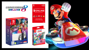 Así de rebajado llega el pack de Nintendo Switch OLED + Mario Kart 8 Deluxe a Europa