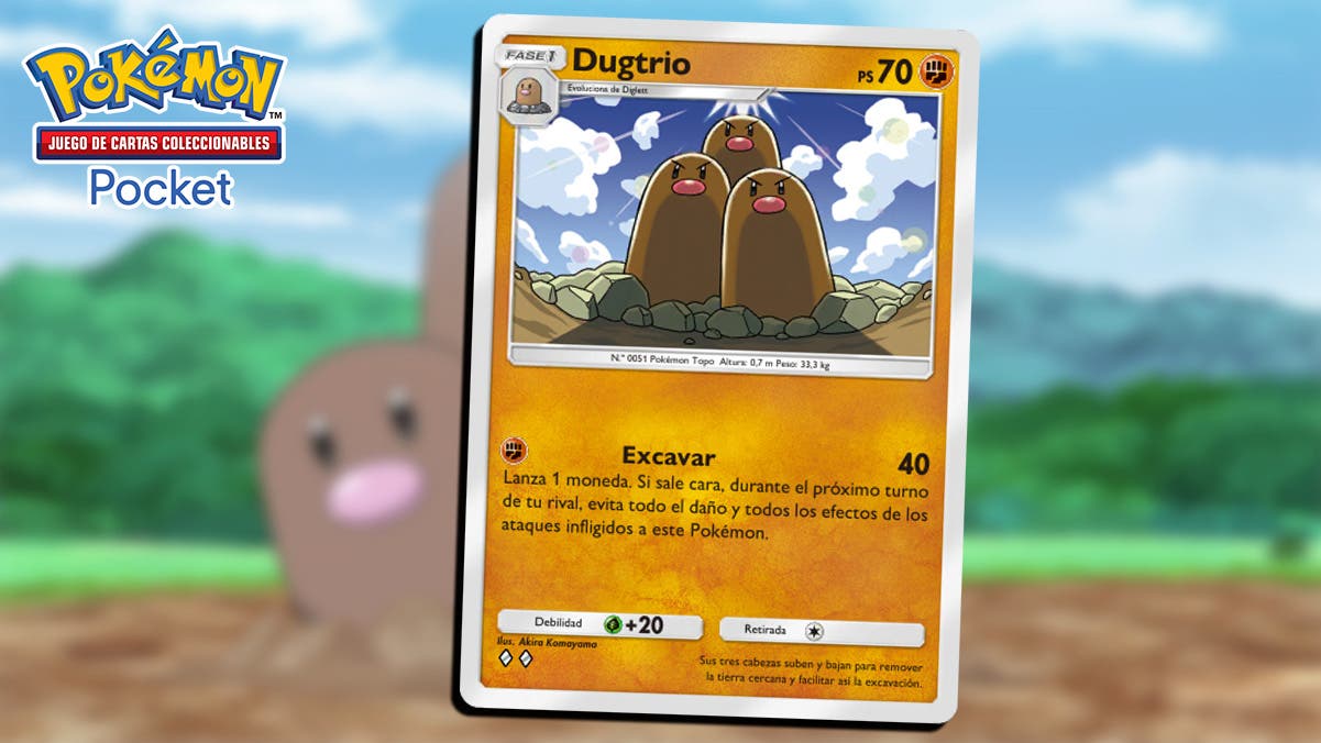 La baraja de Dugtrio en JCC Pokémon Pocket tiene la defensa perfecta