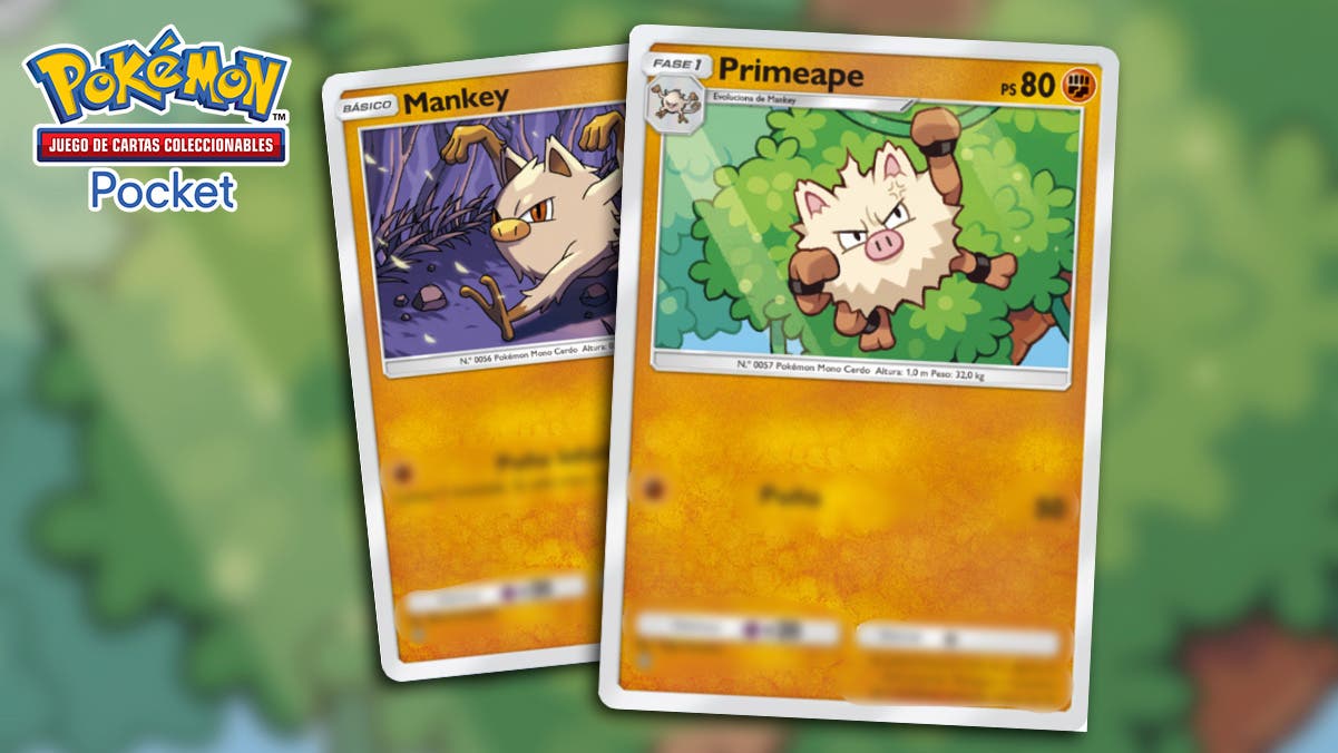 Mankey y Primeape JCC Pokémon Pocket