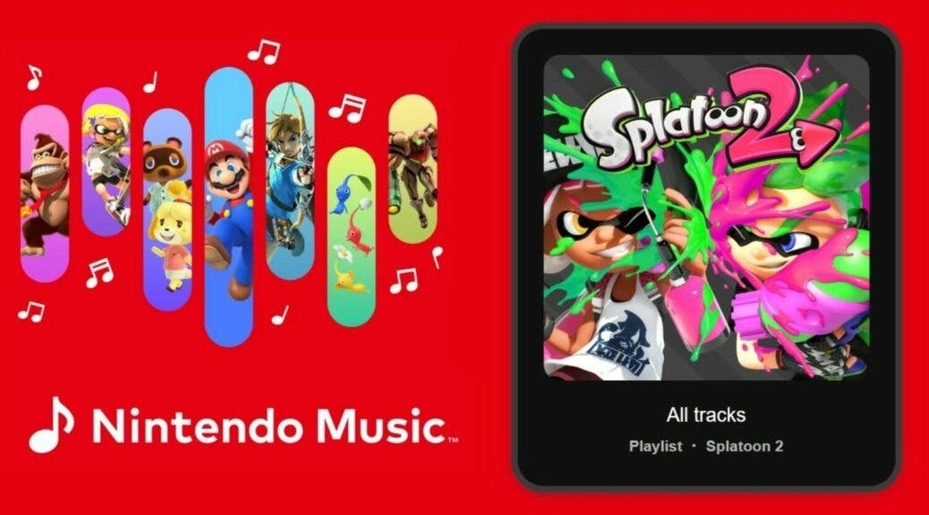 105 nuevas canciones acaban de llegar a Nintendo Music, esta vez de Splatoon 2