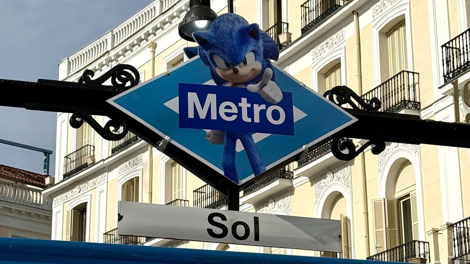 Sonic the Hedgehog 3 confirma colaboración con el Metro de Madrid