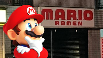 Trolean a Nintendo abriendo el restaurante no oficial «M.A.R.I.O. Ramen» justo enfrente del Nintendo Museum