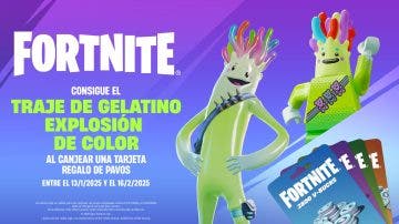 Fortnite ofrece el traje Gelatino explosión de color con esta promo