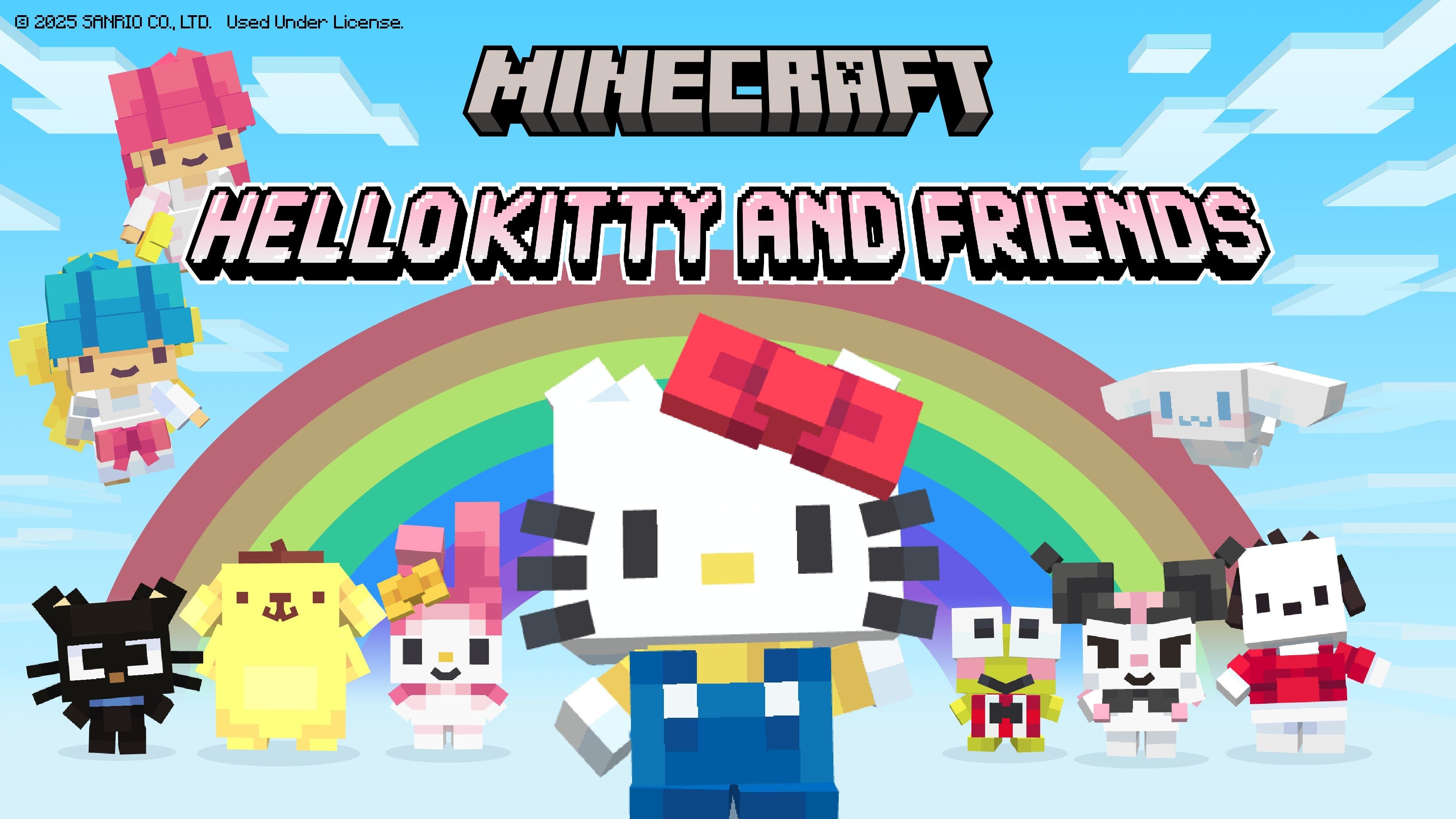 Hello Kitty y sus amigos llegan a Minecraft con este DLC