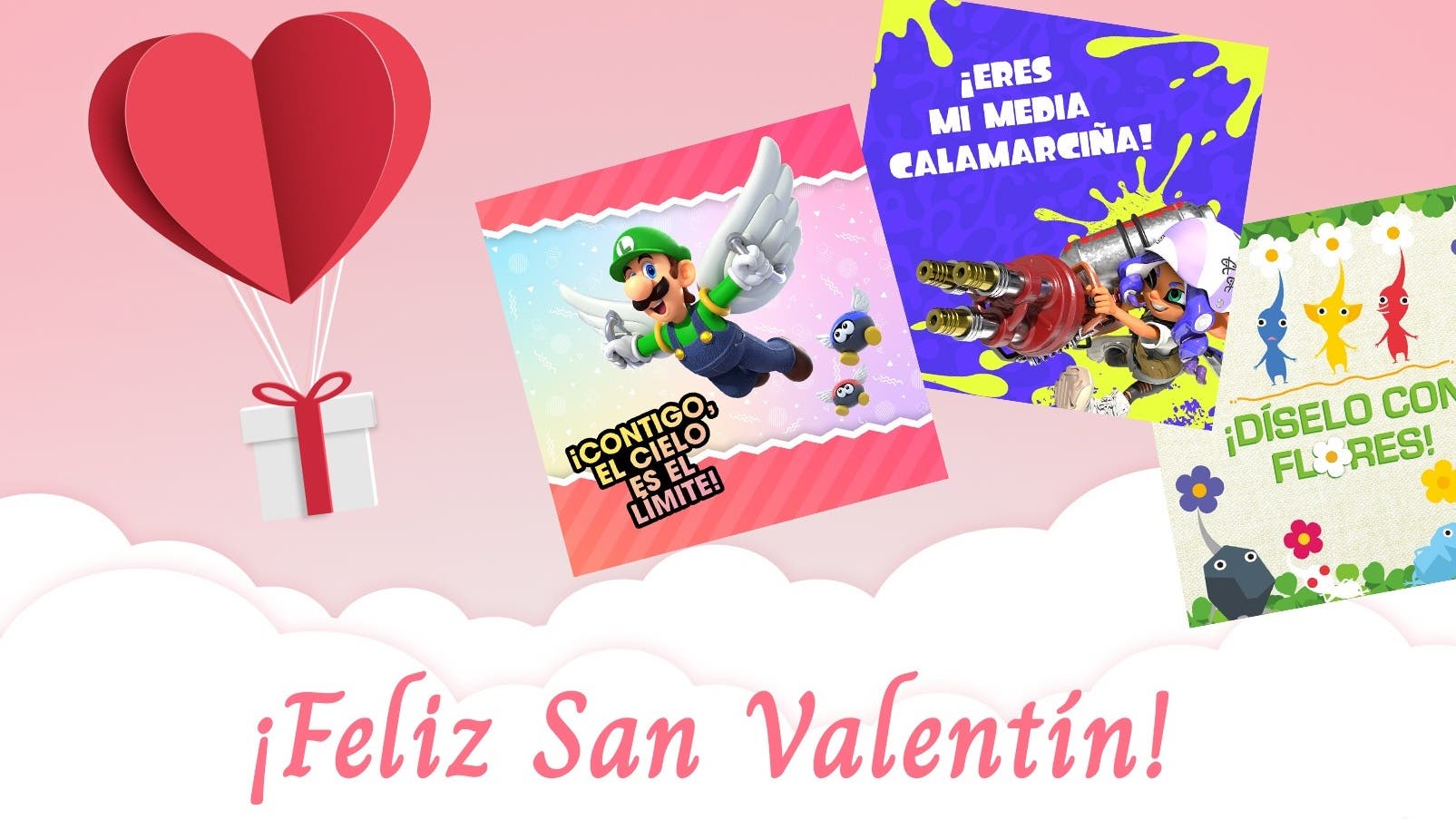 Nintendo nos recomienda estas tarjetas y estos juegos de Switch para San Valentín