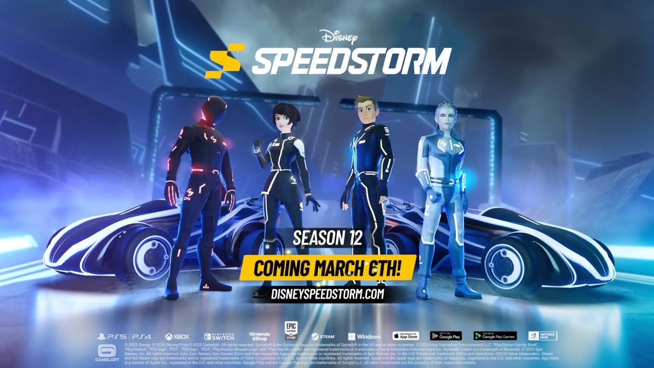 Disney Speedstorm avanza la llegada de su temporada de Tron con este tráiler