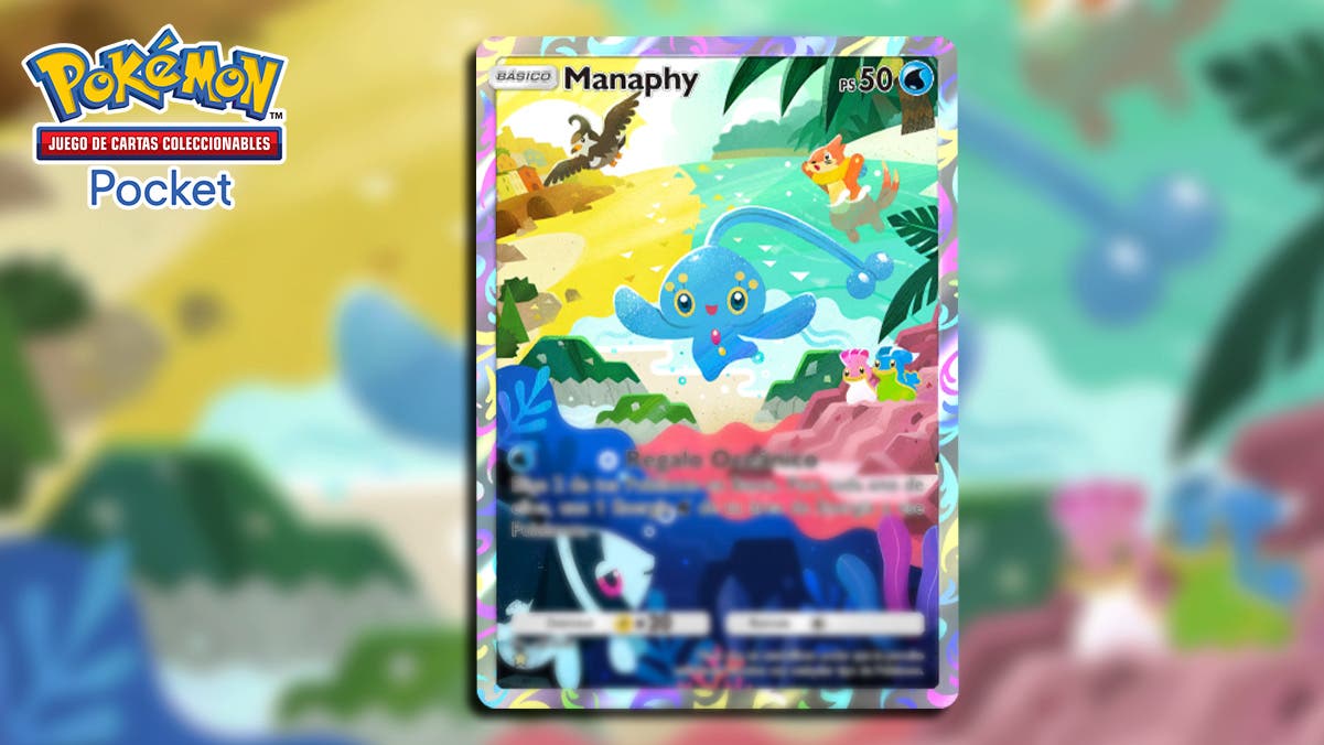 Manaphy es una de las cartas más fuertes de JCC Pokémon Pocket